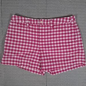 Polo Ralph Lauren Shorts Women’s Size 10 Pink And White plaid  Gingham Preppy